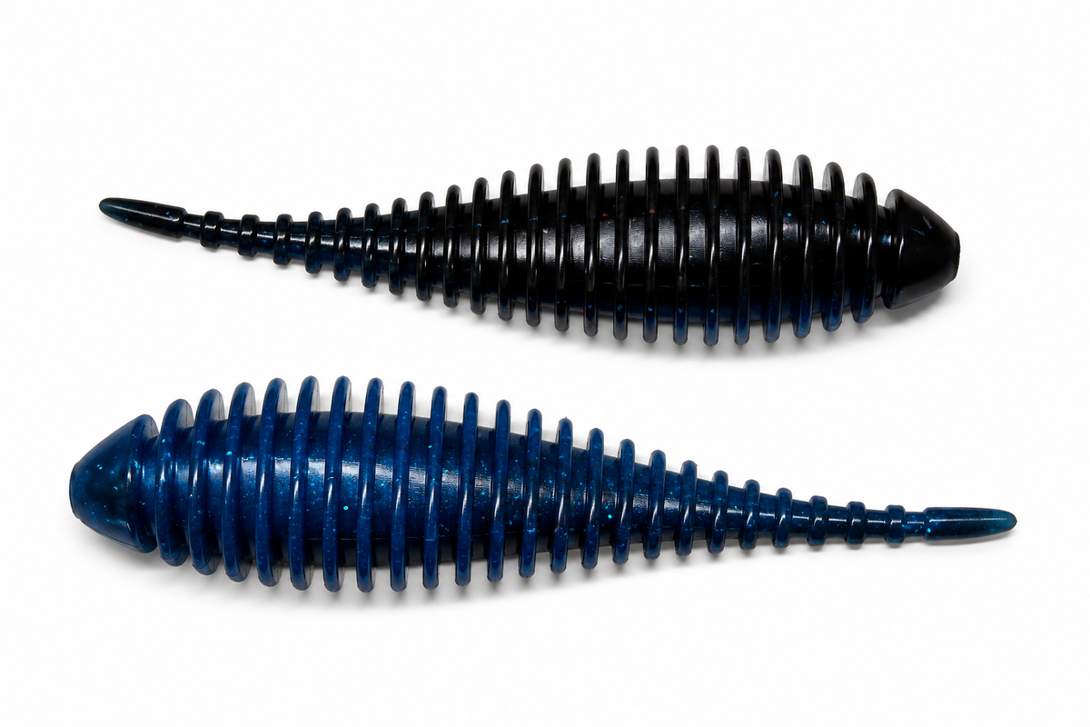 Maverick 3.8” Black & Blue Pearl - (6pk)