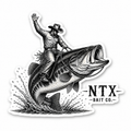 Buckin Bass Sticker