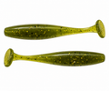 3.5" Smooth Paddle Tail- Watermelon Red / Gold Flake